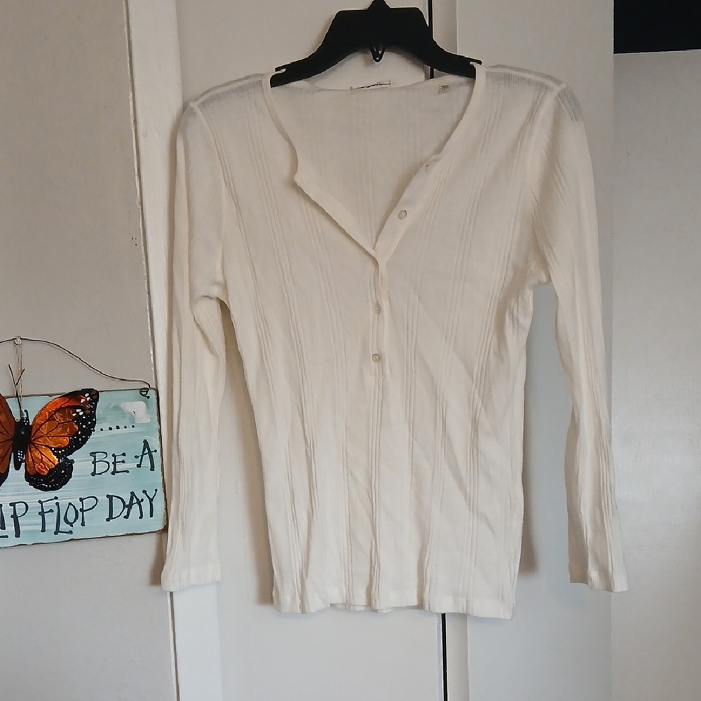 Doen Cream Button-Down Shirt
